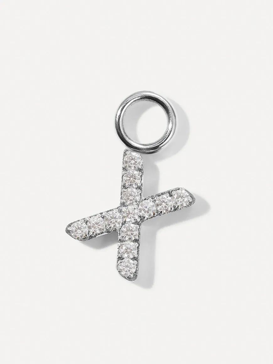 Dazzling Letter Ohrring-Charms