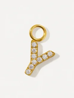 Dazzling Letter Ohrring-Charms