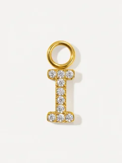 Dazzling Letter Ohrring-Charms