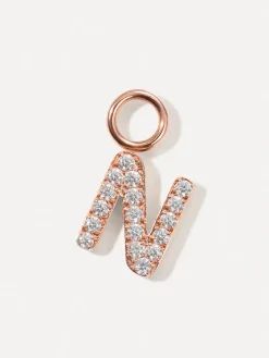 Dazzling Letter Ohrring-Charms