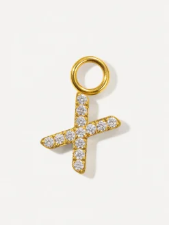 Dazzling Letter Ohrring-Charms