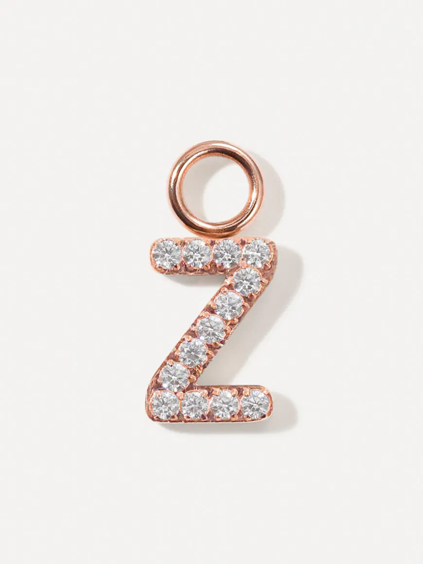 Dazzling Letter Ohrring-Charms