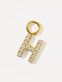 Dazzling Letter Ohrring-Charms