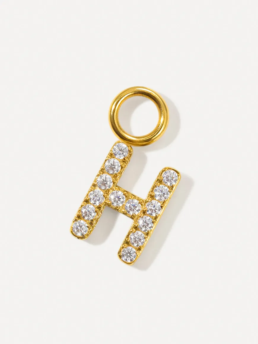 Dazzling Letter Ohrring-Charms