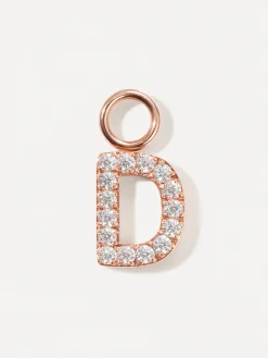Dazzling Letter Ohrring-Charms