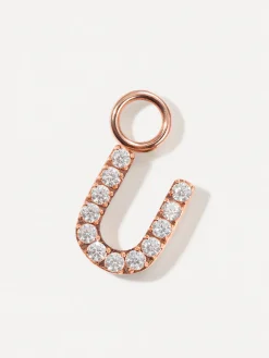 Dazzling Letter Ohrring-Charms