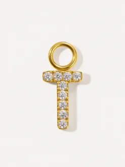 Dazzling Letter Ohrring-Charms