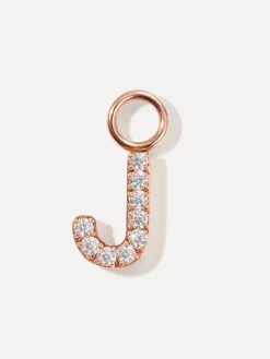 Dazzling Letter Ohrring-Charms