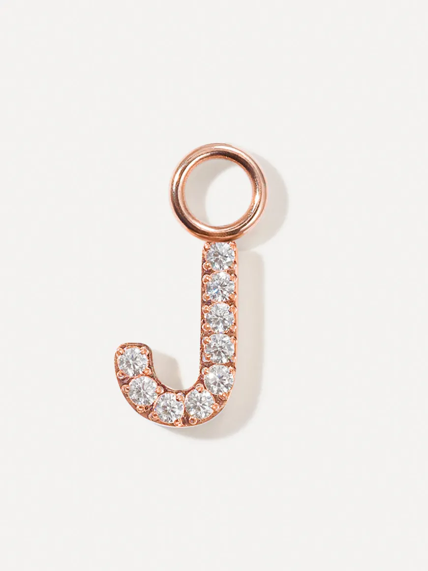 Dazzling Letter Ohrring-Charms