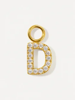 Dazzling Letter Ohrring-Charms