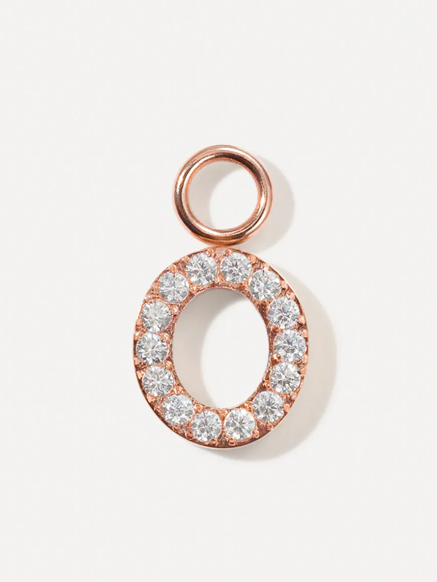 Dazzling Letter Ohrring-Charms