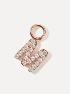 Dazzling Letter Ohrring-Charms