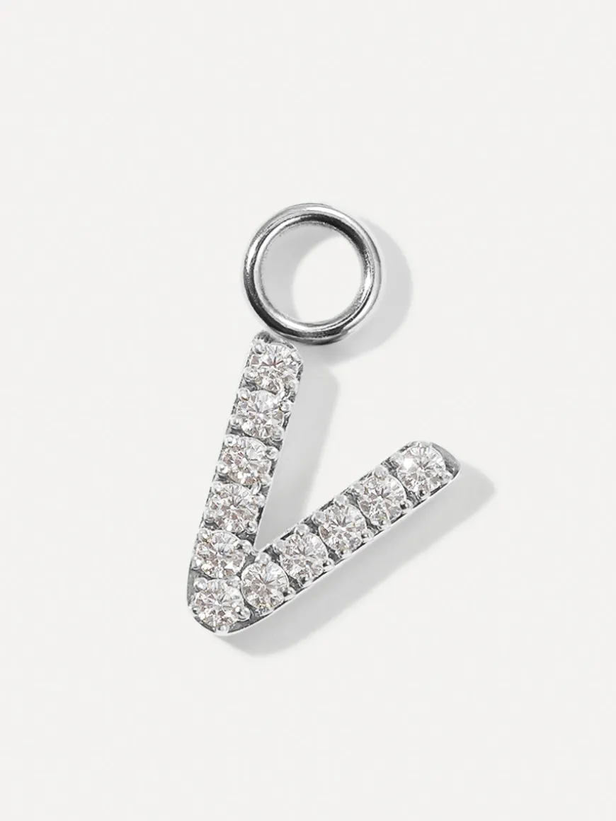 Dazzling Letter Ohrring-Charms