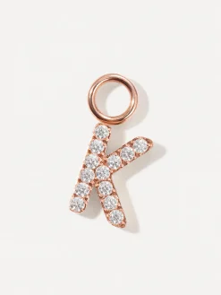 Dazzling Letter Ohrring-Charms
