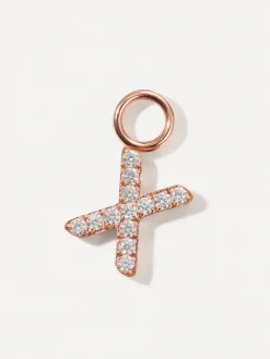 Dazzling Letter Ohrring-Charms