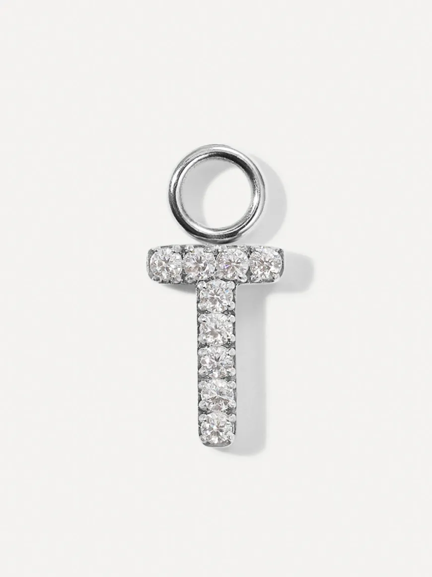 Dazzling Letter Ohrring-Charms