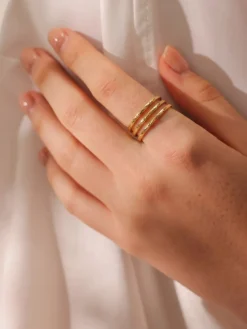 Delicate Trio Ring