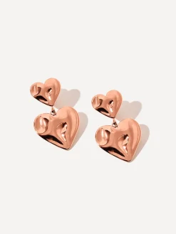 Double Heart Ohrringe