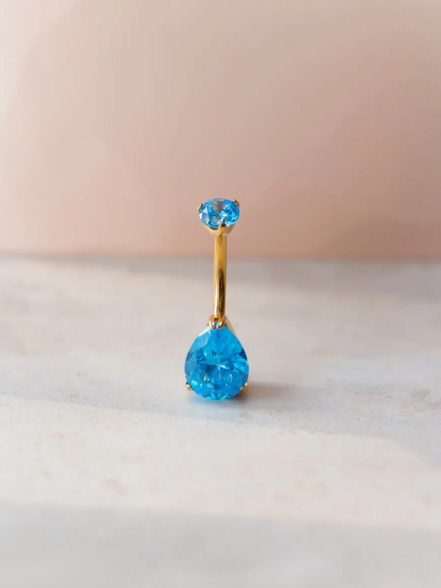 Dreamy Glow Azure Titan Bauchnabelpiercing