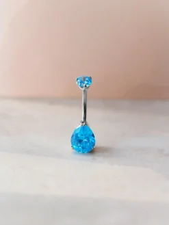 Dreamy Glow Azure Titan Bauchnabelpiercing