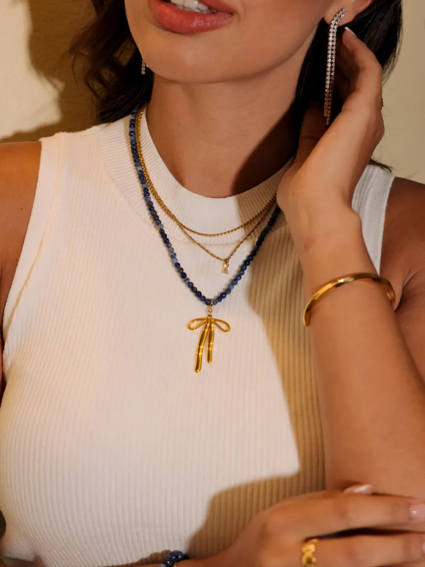Elegant Bow Ketten-Charm