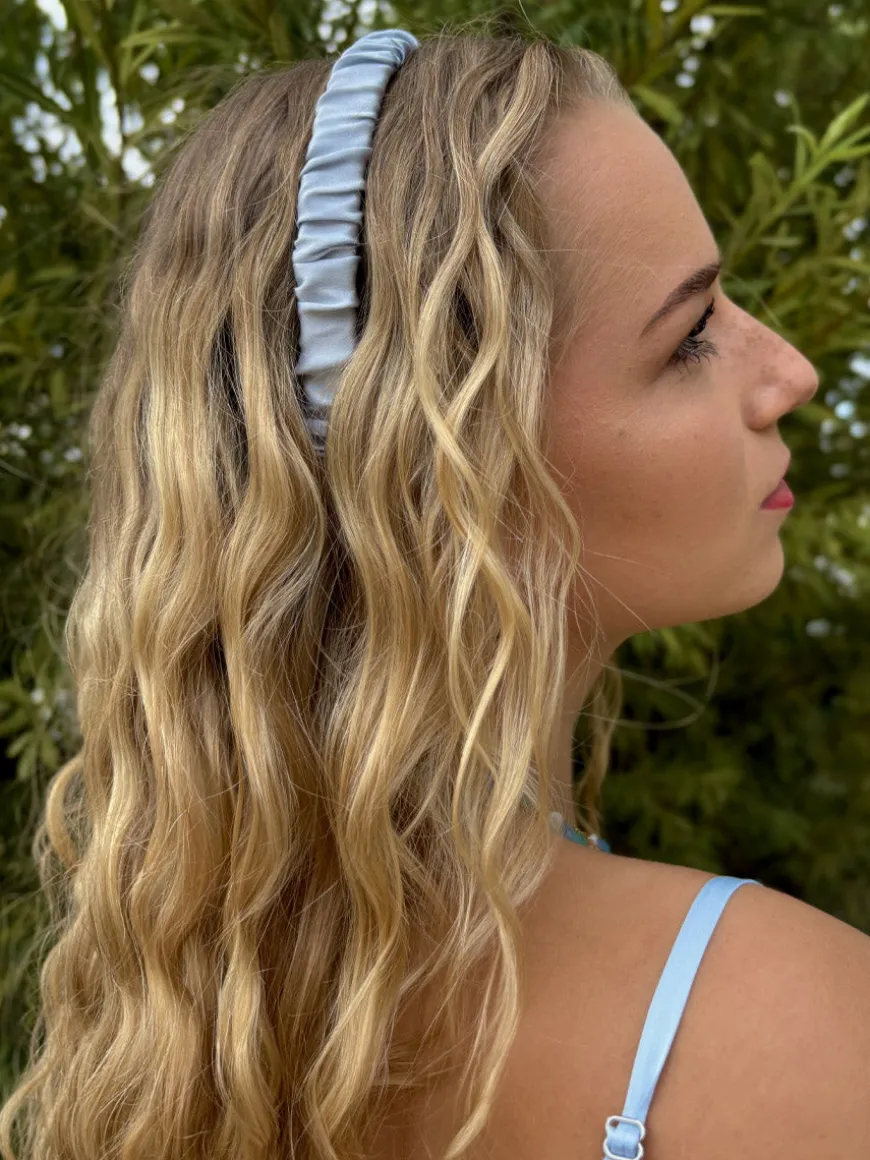 Elegant Hold Pure Silk Haarreif Blue