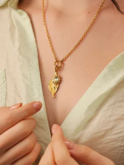Elegant Leaf Ketten-Charm