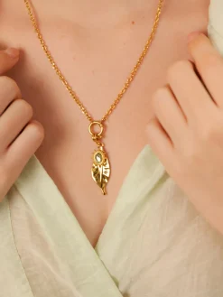 Elegant Leaf Ketten-Charm