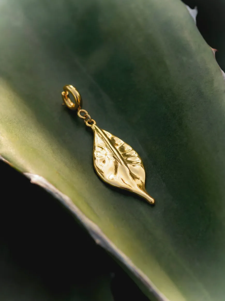 Elegant Leaf Ketten-Charm