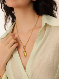 Elegant Leaf Ketten-Charm