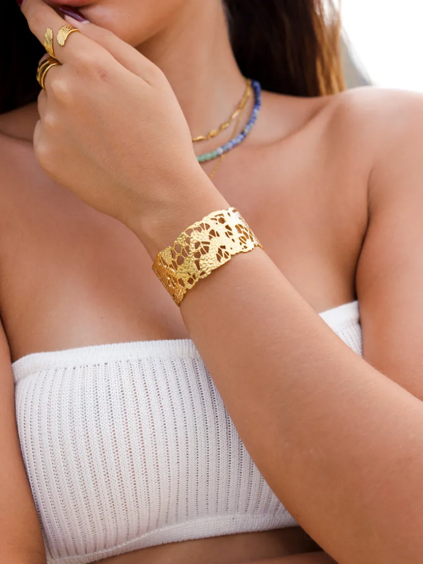 Elegant Mesh Bold Armcuff