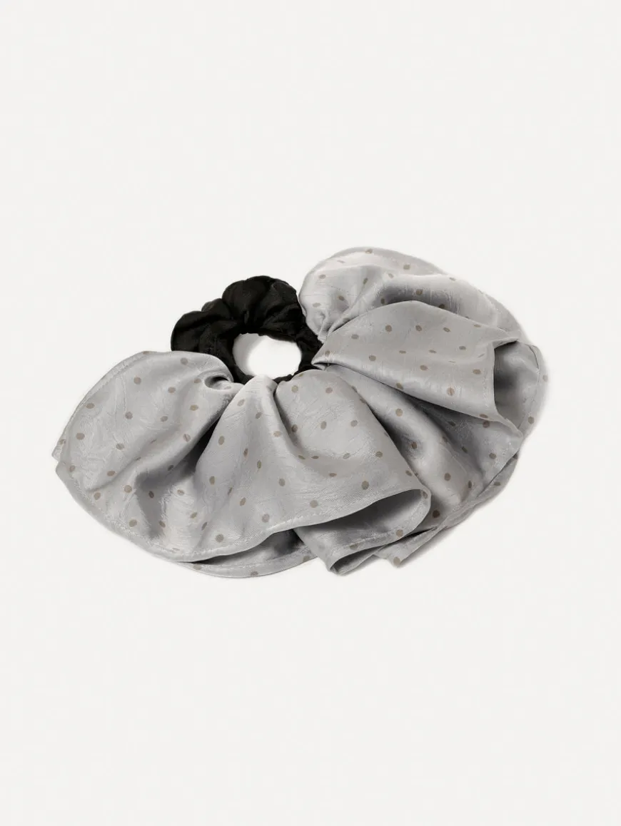 Elegant Polka Scrunchie