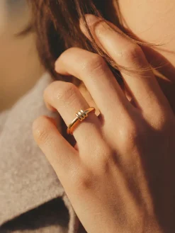 Elegant Trio Loop Ring
