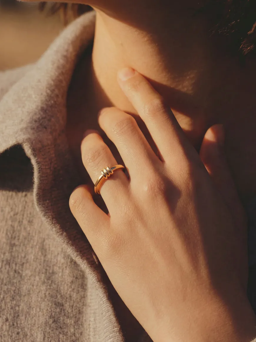 Elegant Trio Loop Ring