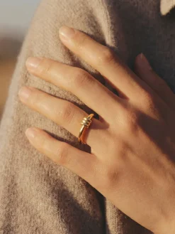Elegant Trio Loop Ring