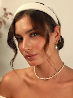 Elegant White Haarreif