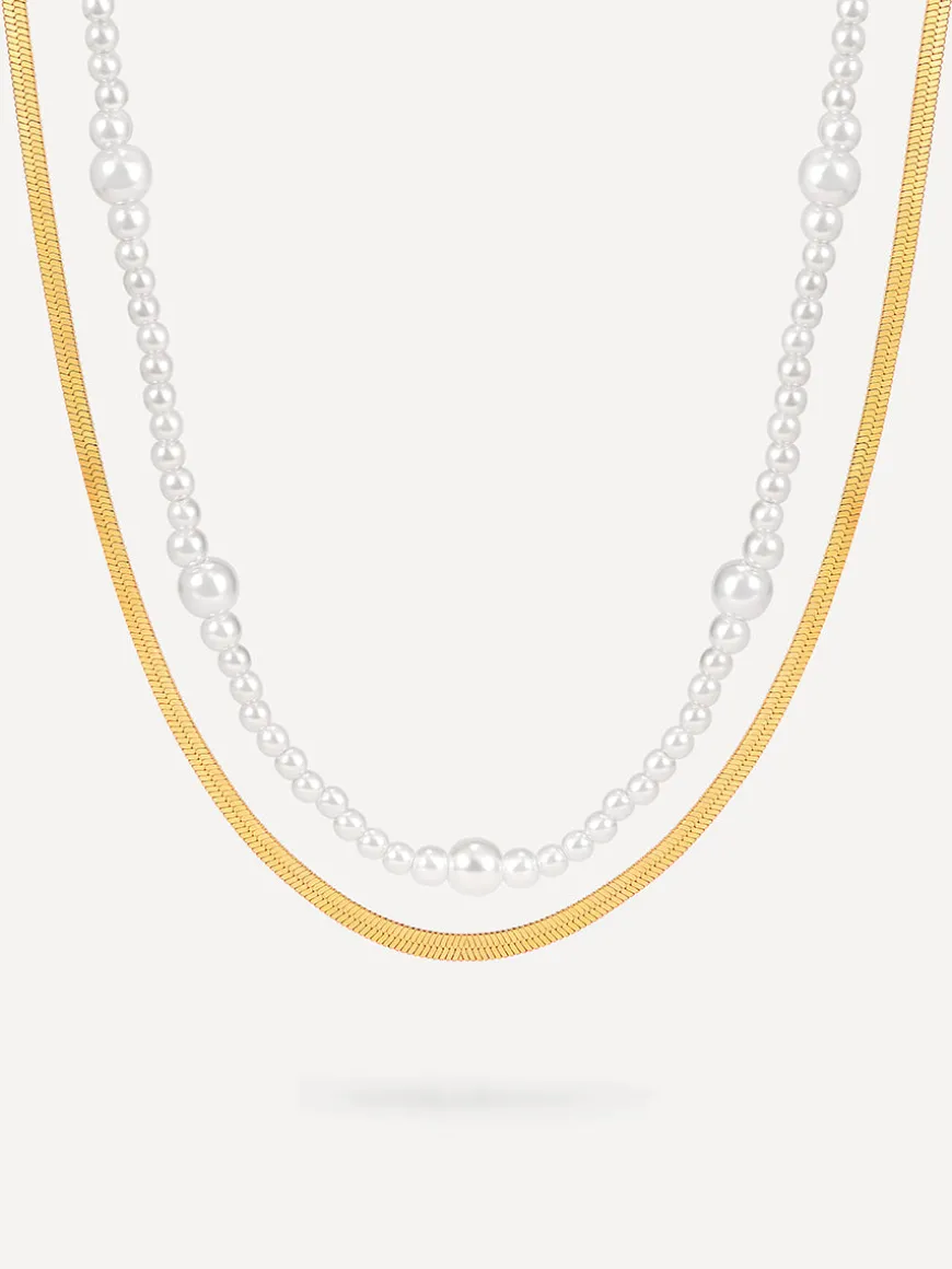 Enchanting Pearl Layered Kette