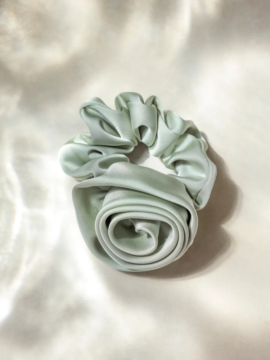 Eternal Rose Grey-green Scrunchie