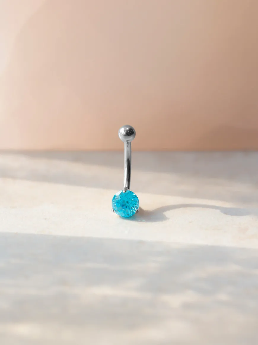 Ethereal Spark Blue Titan Bauchnabelpiercing