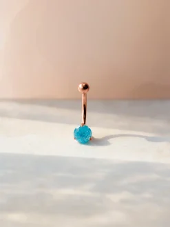 Ethereal Spark Blue Titan Bauchnabelpiercing