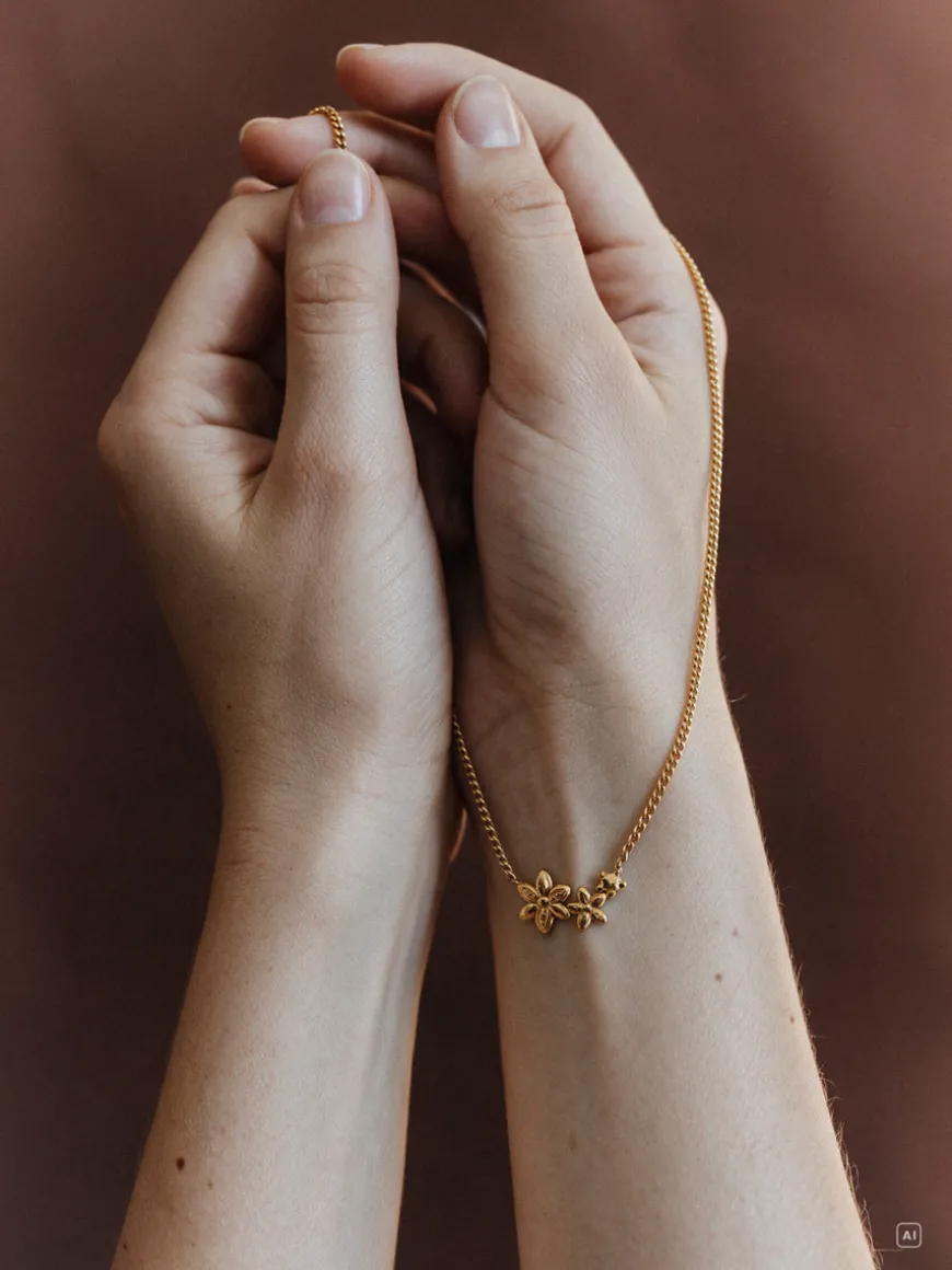 Floral Duet Kette