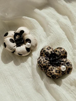 Floral Grace White Haarklammer
