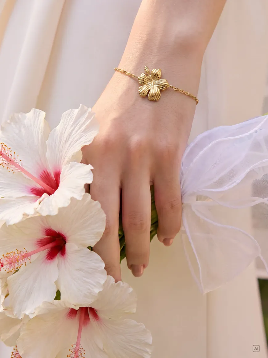 Floral Hibiscus Bloom ARMBAND