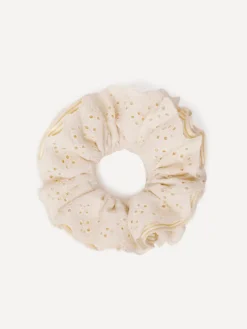 Floral Yellow Scrunchie