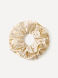 Floral Yellow Scrunchie
