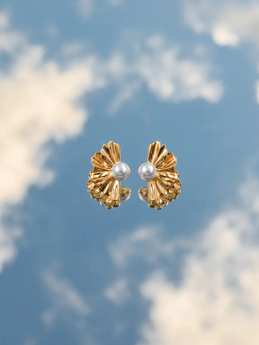 Flower Pearl Ohrringe