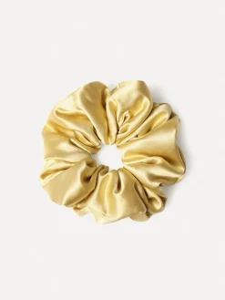 Fluffy Touch Pure Silk Scrunchie Light Yellow