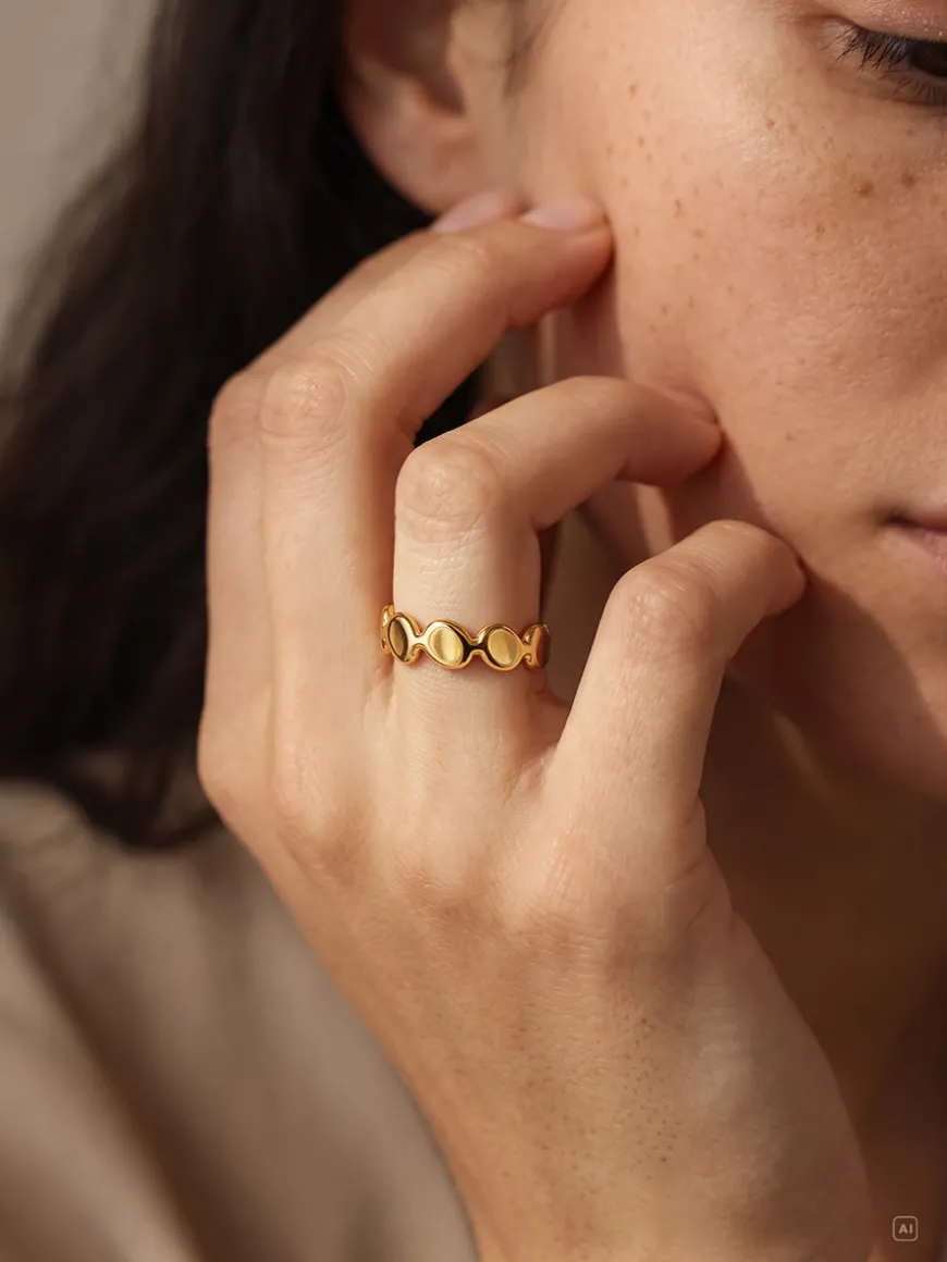 Fluid Pebble Ring