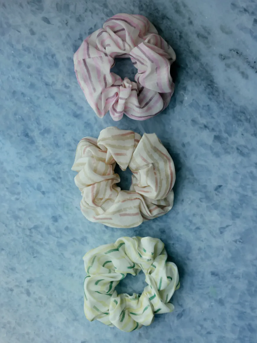 Fresh Wave Yellow Scrunchie