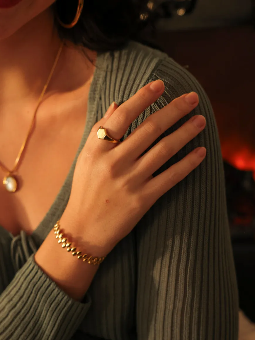 Geometric Shine Ring
